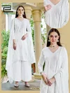 White Lily By Blue Hills Rayon Plus Size Kurti Set
